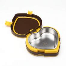 1pc Cartoon Heart-Shaped Plastic Bento Box,School Supplies