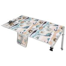 1 pieza Almohadilla plegable extensora de asiento de avión para bebés, cojín portátil impermeable y con dibujos animados para niños pequeños para viajar