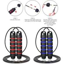 跳绳，男女通用健身跳绳，带滚珠轴承的快速跳绳，可调节跳绳，在家瘦身，学校体育馆，运动，健身房，家庭锻炼，跳绳，跳绳，跳绳