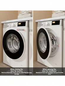 1个磁性洗衣机门挡，防夹手磁性门锁，磁吸式设计，适用于滚筒洗衣机，防夹手设计，磁吸式，也适用于前置式洗衣机