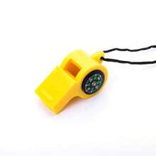 1pc 3-In-1 Emergency Survival Whistle With Compass & Thermometer - Perfect For Camping, Hiking, Outdoor Adventure, Referee & Cheerleading