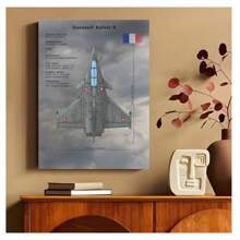 1pc Frameless Aircraft Fighter Military Posters Vintage Painting Sky Plane Printing Wall Arts Picture Modern Living Room Bedroom Dormitory Study Office Wall Decoration Home Decoration