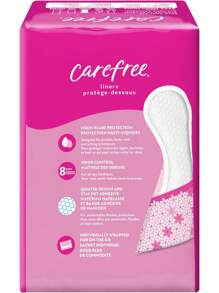 Carefree Panty Liners For Women, Regular, Wrapped, Unscented, 54ct |   Pantiliners, Carefree Liners, Daily Liners For Women, Light Periods And Leaks, 8-Hour Odor Control |   54ct (Packaging May Vary)
