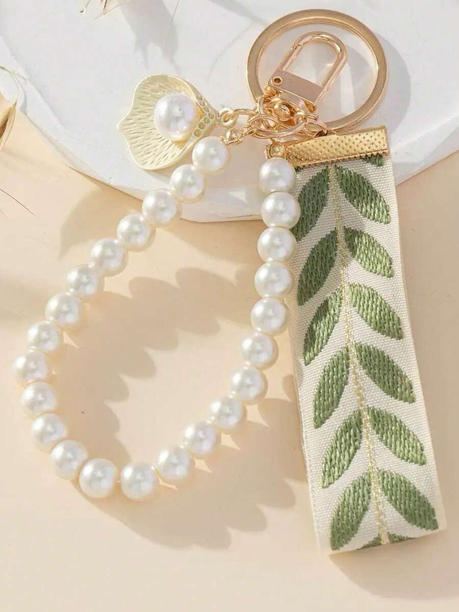 1 件休闲锌合金叶子钥匙扣，全年适用汽车配件包饰背包，适合学校可爱哥特 Y2k 圣诞礼物 - 彩色 - 查看 1