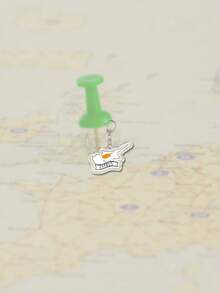 1 件亚克力卡通欧洲部分国家地图图案主题钥匙扣挂件背包装饰/包包配件/书包配件/钱包挂件/朋友礼物汽车配件包包挂件可爱哥特 Y2k - 彩色 - 查看 7