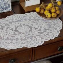 1 件/2 件北欧风格镂空蕾丝杯垫、床头柜垫、椭圆形小餐垫 - 彩色 - 查看 10