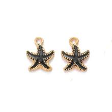 30 piezas de elementos surtidos del océano incluyendo estrellas de mar, conchas, colgantes de aleación de zinc de pentaestrellas, adecuados para hacer accesorios de joyería DIY como lazos para el cabello, collares, tobillos, pulseras, aretes