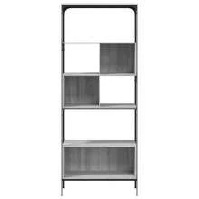 Bücherregal 5 Böden Grau Sonoma 76x33x188,5 cm Holzwerkstoff - Grau - Übersicht 4