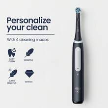 Oral-B IO Series 4 Rechargeable Electric Toothbrush Magnetic Black - Black - View 4