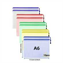 5/10 Stücke bunte PVC-Mesh-Reißverschlusstaschen, wasserdichte Dokumententaschen für Büro- und Schulbedarf, Klassenzimmer-Organizer, Brettspielaufbewahrung, Mehrgrößenauswahl, Taschen für Schulbedarf, Rückkehr zur Schule