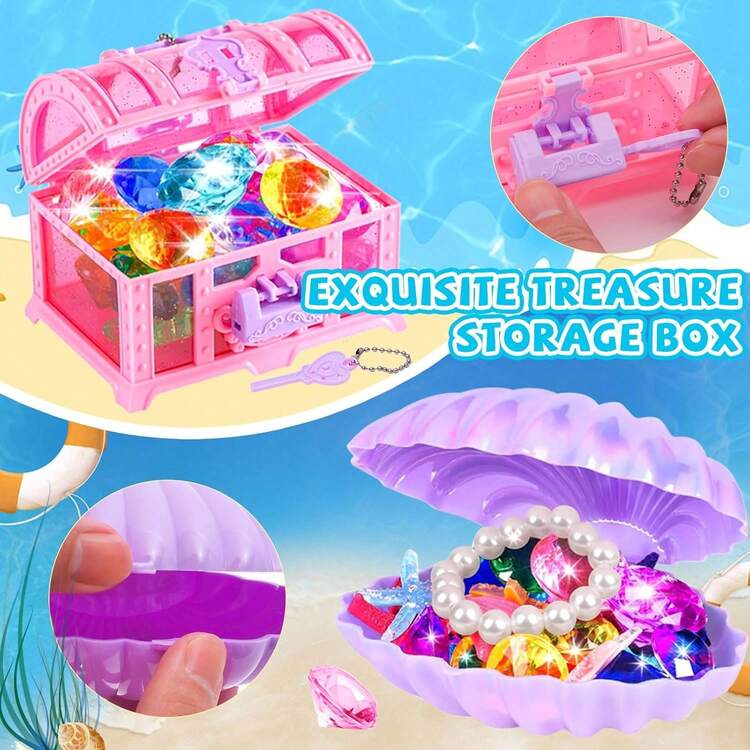 Set De 8 Juguetes De Buceo Para Niños – Medusas, Sirenas Y Gemas – Ideal Para Piscina, Playa Y Entrenamiento Acuático
