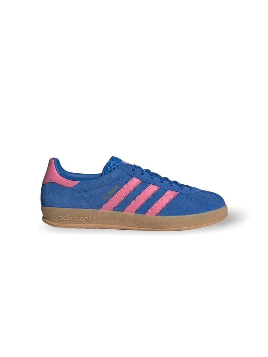 Adidas Gazelle Indoor Men's Sneakers BLUE/BLIPNK/GUM3 JS4144 - BLUE/BLIPNK/GUM3 - 查看 1