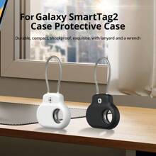 1pc For Sam Sung Galaxy SmartTag 2 Protective Case With Keychain Anti-Lost For Sam Sung Galaxy SmartTag 2 Protective Case Key Wallet