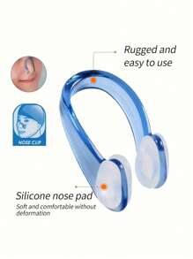1/3pcs Silicone Swimming Nose Clip, Leakproof Design Nose Clip, Silicone Waterproof Swimming Nose Clip Suitable For Professional Training, Suitable For Adults, Multiple Colors Available