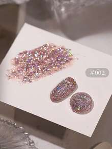 10ml春夏美甲蓝红白碎钻美甲高光5D闪粉凝胶指甲油超闪碎钻超亮美甲光疗凝胶美甲用品 - 彩色 - 查看 21