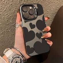 ¡Consigue una nueva funda para tu teléfono! Funda para Teléfono - Una Funda Chic y Premium con Diseño de Corazón, Compatible con los Modelos de  16, 15, 14, 13, 12, 11, XR y XS Max. Resiste la suciedad, es de moda y sirve como una excelente opción de regalo. ¡Consigue una nueva funda para tu teléfono! - 1 pieza - Ver 3