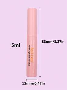 Asiteo 1 buah lem bulu mata putih 5ml, efek transparan tak terlihat, lembut dan tidak menyebabkan iritasi, cocok untuk pemula, tahan air dan keringat, formula cepat kering. - MultiWarna - View 5