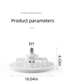 1pc White Light LED Ceiling Fan Light, 36W With Remote Control, Living Room Lighting With Timer Function, Adjustable Fan Speed; Suitable For Small Bedroom Ceiling Light, Home Office, Dorm - Multicolor - View 8