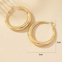 1 Pair Of Metal Geometric Fashion Holiday Gift Earrings
