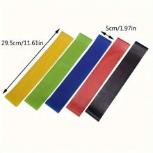 1pc/5pcsDifferent Resistance Bands Yoga Band Fitness Exercise Training Hip Tension Band Leg Squat Dance Elastic Loop Stretch Band, Gym,Sport, Gym, Home Exercise, Strap Gym, Resistance Bands