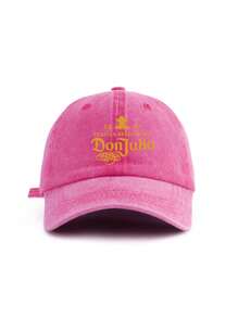 1 Pc Unisex Letter Print "DONJULIO" Decorative Retro Distressed Wash Baseball Cap, Truck Driver Cap, Sun Hat, Suitable For Outdoor, Travel, Hiking, Beach
