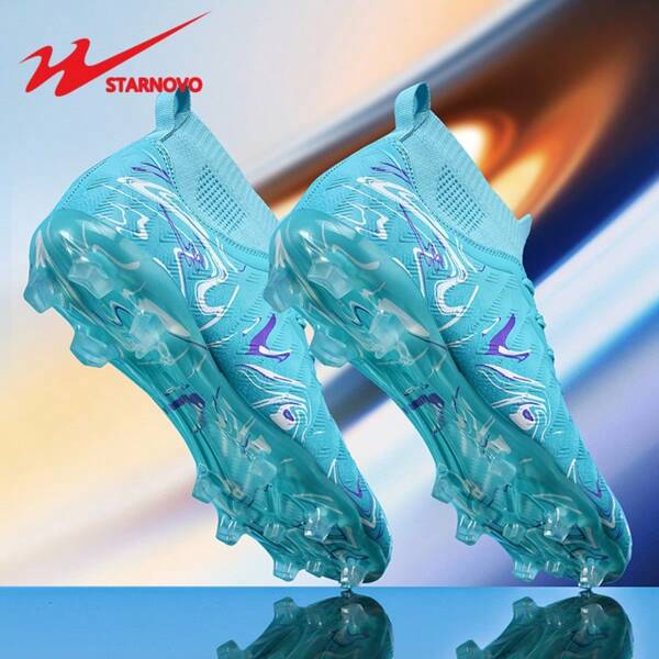STARNOVO Tacos de fútbol/fútbol de doble estrella, picos deportivos para exteriores para hombres y mujeres, aptos para fútbol/béisbol, césped artificial y natural, antideslizantes, cómodos, de material, disponibles en varios colores, zapatos de fútbol/mundial juvenil de alta calidad a un mejor precio