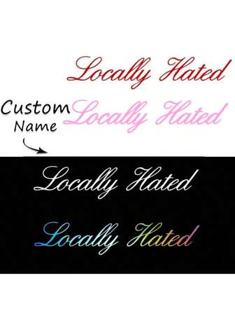 2pcs Car Decor Stickers, Personalized Custom Name Label Stickers Multi-Functional Waterproof 3D Stickers, Gift, Customized Vinyl Stickers, Name Decals, Date Stickers, DIY Gift, Handmade, Wedding Stickers, Calligraphy Stickers, Glass Name, Gift Box Decor, Custom Text Label Name, Word Stickers