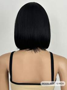 12英寸【时尚鲍勃假发】优雅女士齐肩鲍勃假发-时尚气质短发