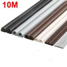10M Window Weather Strip DIEP Self-Adhesive Acoustic Rubber Foam Seal Strip Tape Windproof Insulation Door Weatherstripping