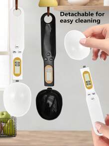 1 pieza Cuchara medidora digital multifuncional de alta precisión, báscula electrónica de 500g/0.1g portátil con pantalla LED, báscula electrónica pequeña para cocina doméstica