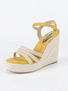 Women's Wedge Platform Casual Sandals, Apricot