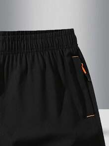 Bộ 3 quần short thể thao ngoài trời thấm hút mồ hôi cỡ lớn cho nam, quần short tập gym in họa tiết thoải mái - xanh quân đội - Xem 3