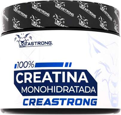 Vitastrong Monohidrato de creatina 3000 mg CreaStrong – Polvo soluble puro sin aditivos, para antes, durante y después del entrenamiento, alternativa a cápsulas y tabletas, 250 g certificado