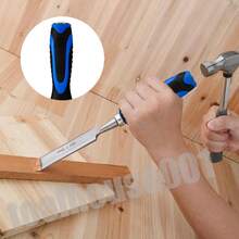 VickyHome 10-Piece Professional Woodworking Chisel Set, Woodworking Chisel Woodworking Tool Set, Steel Hammer End Woodworking Chisel, Handle Using Wooden Composite Material, Ergonomic Woodworking Chisel Set - 彩色 - 查看 10