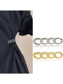 2 pièces Outils de resserrement de ceinture, épingles boucle antidérapante, utilisés pour essayer des vêtements, fixateurs de robe, pinces de resserrement pour chemises, hauts et cols.