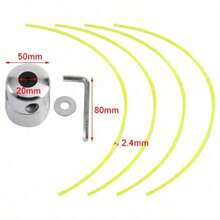 1 SET Universal Aluminum Brush Cutter With 4 Nylon Trimmer Lines - Heavy Duty Wacker For Professional Landscaping & Yard Maintenance - Multicolor - View 5