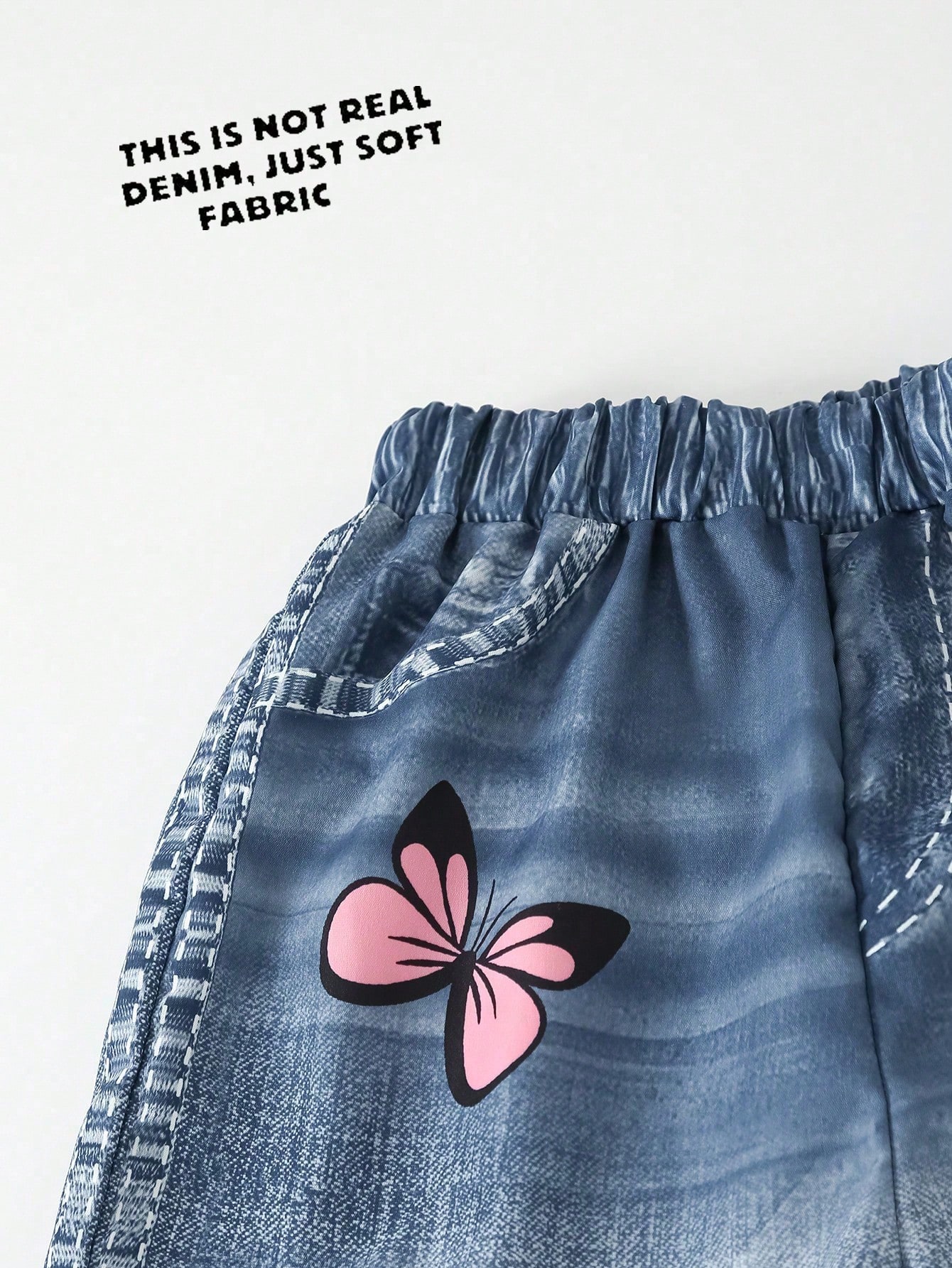 بنطلون كاجوال بطول الساق للفتيات تين، مطبوع بطبعة...