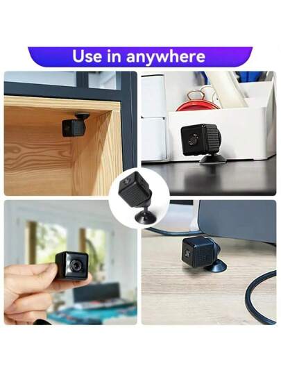 1pc Mini Full HD Wireless 1080P Surveillance Camera, Supporting WIFI Link, Night Vision, Two Way Voice Call, Motion Detection Functions, Convenient Installation, Remote Viewing Through APP, Taking Care Of Children, The Elderly Pets, Very Family. view 7