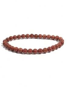 1 件 6 毫米天然石珠手链虎眼石玛瑙石英珠弹力手链男女款瑜伽饰品礼物 - 彩色 - 查看 58