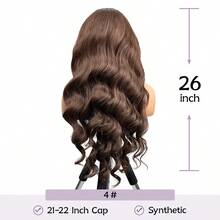 Tóc giả gợn sóng Body Wave 4x4 5x5 13x4 13x6 màu nâu sô cô la HD Lace Front Wigs mật độ 200%, dễ dàng đội vào, đã cắt sẵn 4*4 5*5, phần ren phía trước trong suốt không cần keo, đã tỉa sẵn các nút thắt và tẩy trắng, kiểu tóc bob ngắn gợn sóng, sợi tổng hợp chịu nhiệt pha trộn với tóc người, dành cho nữ, có tóc con. Có sẵn phần ren đã cắt sẵn cho kích thước 4x4 5x5 màu nâu sô cô la, cỡ 4#, dài từ 8-36 inch. - màu nâu - Xem 3