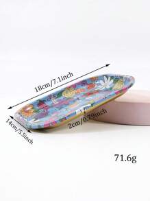 1 Stück Edelstahl Desinfektion Nageltablett, Nieren-, Quadrat-, Herz- oder Längsrundform, hitzebeständig für Schönheitssalon Nail Art Werkzeuge, tragbares Desinfektion Nagel-Werkzeug Zubehör