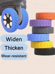 8/24pcs Luggage Caster Wheels Cover, Office Chair Wheelchair Caster Wheel Protector, Portable Suitcase Roller Guard, Colorful Silicone Luggage Caster Wheel Cap, Luggage Swivel Wheel Cover, Noise Reduction Wheel Cover, Office Chair, Travel Accessories, Carry-On Luggage Caster Wheel Cover, Fits Most Wheel Luggage Sets