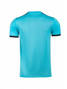 2pcs Set Sports Referee Uniform, Comfortable Breathable Short Sleeve T-Shirt With Pockets + Quick-Dry Sports Shorts With Elastic Waist, Suitable For Football, Badminton, Table Tennis Training & Competition