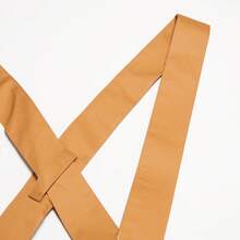 Puma 女士棉质休闲短裤（可拆卸背带） 货号：53751674 - 土黃色 - 查看 7