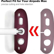 Silicone Case Cover For AirPodsMax, Ear Pad Case Cover/Ear Cups Cover/Headband Cover For AirPodsMax Headphones, Accessories Soft Silicone Protector Compatible With Apple AirPodsMax New USB-C (2024)