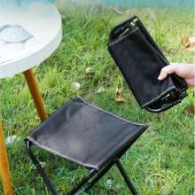 1pc Portable Folding Chair Bench Fishing Stool Travel Camping Horse Stool Stools Train Subway Queuing Portable Stools Outdoor Tool Small Stool Fishing