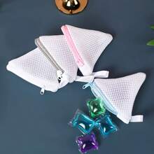 Bolsas de detergente para ropa de uso múltiple, mini bolsas de malla reutilizables para perlas de fragancia, bolas de polvo y talla grande - Adecuado para lavadoras