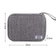 Multifunctional Digital Data Cable Storage Bag Travel Necessary Jorge - 黑色 - 查看 4