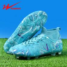 STARNOVO Dual-Star Football/Soccer Cleats, Outdoor Sports Spikes For Men & Women, Suitable For Football/Baseball, Artificial Turf And Natural Grass, Anti-Slip, Comfortable, Leather Material, Multiple Colors Available, High-Top Professional Football/Youth World Cup Soccer Shoes, Best Price
