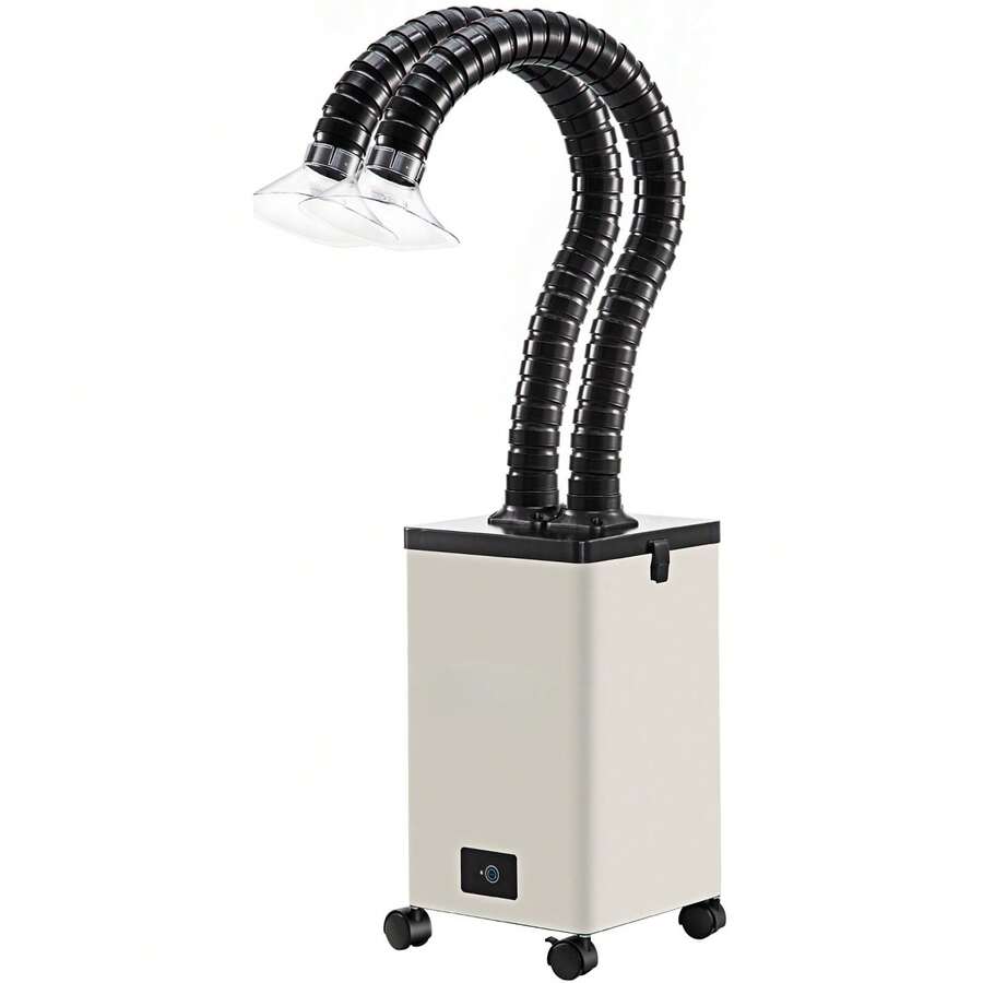 Solder Fume Extractor, 150W 165CFM Soldering Smoke Extractor With 3-Stage Filters, 3 Speed Adjustable Smoke Absorber And Purifier For Soldering, Engraving, DIY Welding, Salon - US A Type Plug(110-127V) - View 1